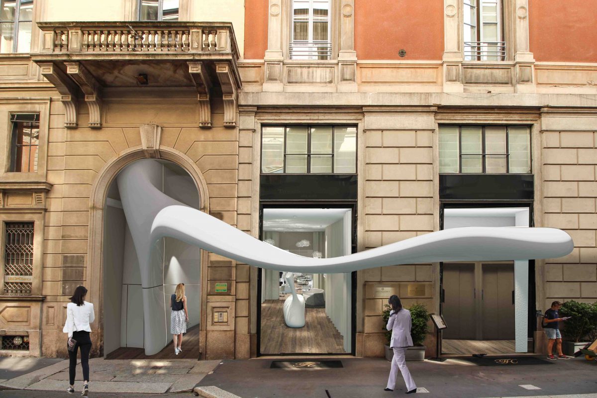 Proposta per ingresso e nuova lobby per Seven Star Simone Micheli