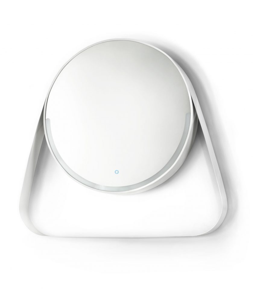 MILKY WAY – BLACK LED MIRRORS WITH SHELF Simone Micheli